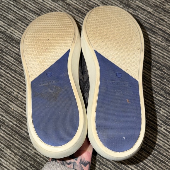 Rothy’s The Original Slip on Sneakers Black Camo Size 10 - Picture 6 of 7